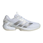 adidas Tennisschoenen adidas Adizero Ubersonic 5 Gravelschoen Dames-Wit,Zilver