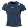 Court Dri-Fit Advantage T-shirt Dames - donkerblauw, turkoois