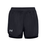 Under Armour Hardloopshorts Under Armour Fly By 2.0 2in1 Shorts Dames-Zwart,Zilver