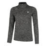 Tech Half-Zip Twist Longsleeve Dames-Zwart