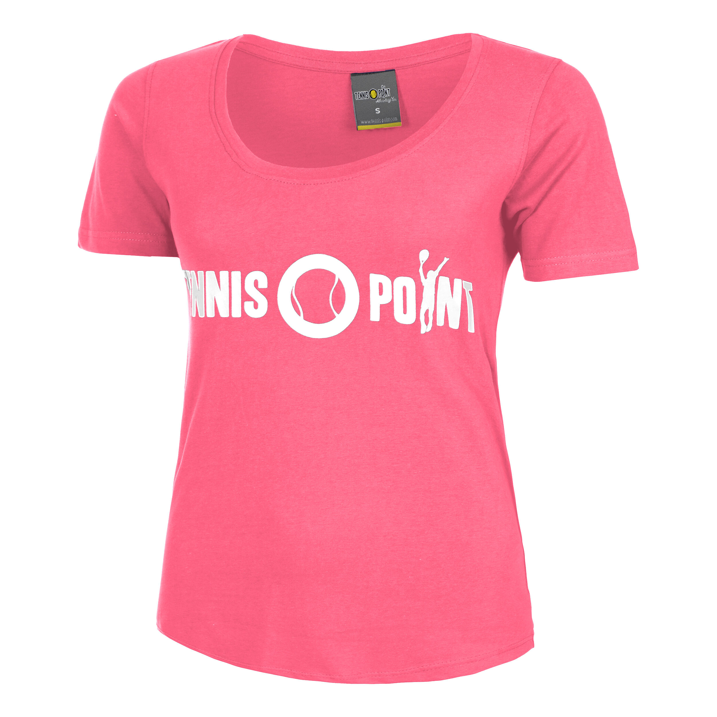 Buy Tennis Point Basic Cotton T shirt Dames Pink Wit online Tennis Point BE