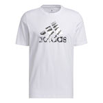 adidas Kleding adidas Power Logo Foil T-shirt Heren - wit, grijs