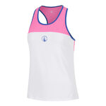 Quiet Please Kleding Quiet Please Racerback Tanktop Dames - pink, blauw