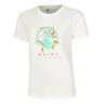 Wild Sketchy T-shirt Dames-Wit,Veelkleurig