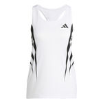 adidas Topje hardlopen adidas Adizero Archive Singlet Hardloopshirt Dames-Wit