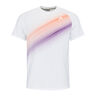 Performance T-shirt Heren-Wit,Oranje