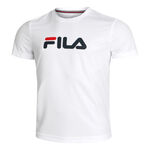 Fila Kleding Fila Logo T-shirt Heren-Wit,Donkerblauw