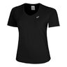 Road V-Neck Hardloopshirt Dames-Zwart