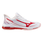 Mizuno Tennisschoenen Mizuno Wave Exceed Tour 7 Allcourt schoen Dames - wit, rood
