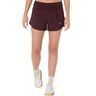 Road 3.5in Hardloopshorts Dames-donkerrood