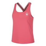 Quiet Please Tenniskleding Quiet Please Endlessly Serve & Volley 2.0 Tanktop Dames-Koraal,Veelkleurig
