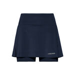 HEAD Kleding HEAD Club Basic Long Rok Dames-Donkerblauw,Zilver