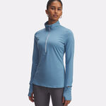 Under Armour Kleding Under Armour Launch Pro Half-Zip Longsleeve Dames-Blauw