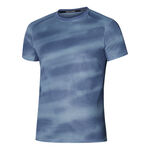 Mizuno Kleding Mizuno DryAeroFlow Graphic Hardloopshirt Heren-Blauw,Lichtblauw