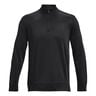 Quarter Half-Zip Longsleeve Heren-Zwart