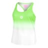 Crew Gradiant Tanktop Dames-Neongroen,Wit