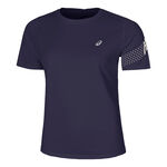 ASICS Kleding ASICS Icon Hardloopshirt Dames-Donkerblauw