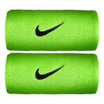 Nike Tenniskleding Nike Premier Doublewide Zweetband Verpakking 2 stuks Unisex - kaki, wit