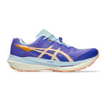 ASICS Hardloopschoenen ASICS Fuji Speed 4 Trailschoen Unisex-blauw, oranje