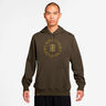 Court Dri-Fit Heritage Sweater met capuchon Heren-bruin
