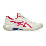 ASICS Tennisschoenen ASICS Game FF Gravelschoen Dames-Cr&egrave;me,Berry