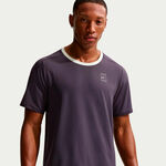 Nike Tanktop Nike Court Dri-FIT Advantage T-shirt Heren-paars