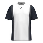 HEAD Kleding HEAD Club 25 Tech T-shirt Heren-Donkerblauw,Wit
