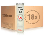 Wilson Bal met binnendruk Wilson WTV TOUR 2.0 Verpakking 4 stuks 