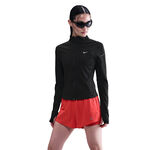 Nike Kleding Nike Swift Half-Zip Hardloopshirt Dames-Zwart,Zilver