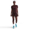 Dri-Fit One Mid Rise 2in1 3in Shorts Dames - donkerrood, zilver