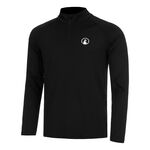 Quiet Please Tenniskleding Quiet Please Big Serve 1/4 Zip Longsleeve Heren-Zwart