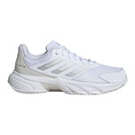 adidas Tennisschoenen adidas CourtJam Control 3 Gravelschoen Dames-Wit,Zilver