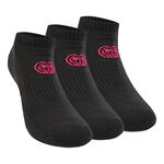 BIDI BADU Kleding BIDI BADU Leana No Show Tech Sportsokken Verpakking 3 Stuks Dames-Zwart,Pink