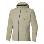 Mizuno Hardloopjas Mizuno Tech Light Hooded Hardloopjas Heren - beige