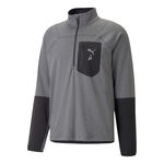 Puma Hardloopshirt Puma Seasons Raincell Half-Zip Topje Hardlopen Heren-Grijs,Zwart