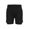 X-Alp Trail 6in 2in1 Hardloopshorts Heren-Zwart