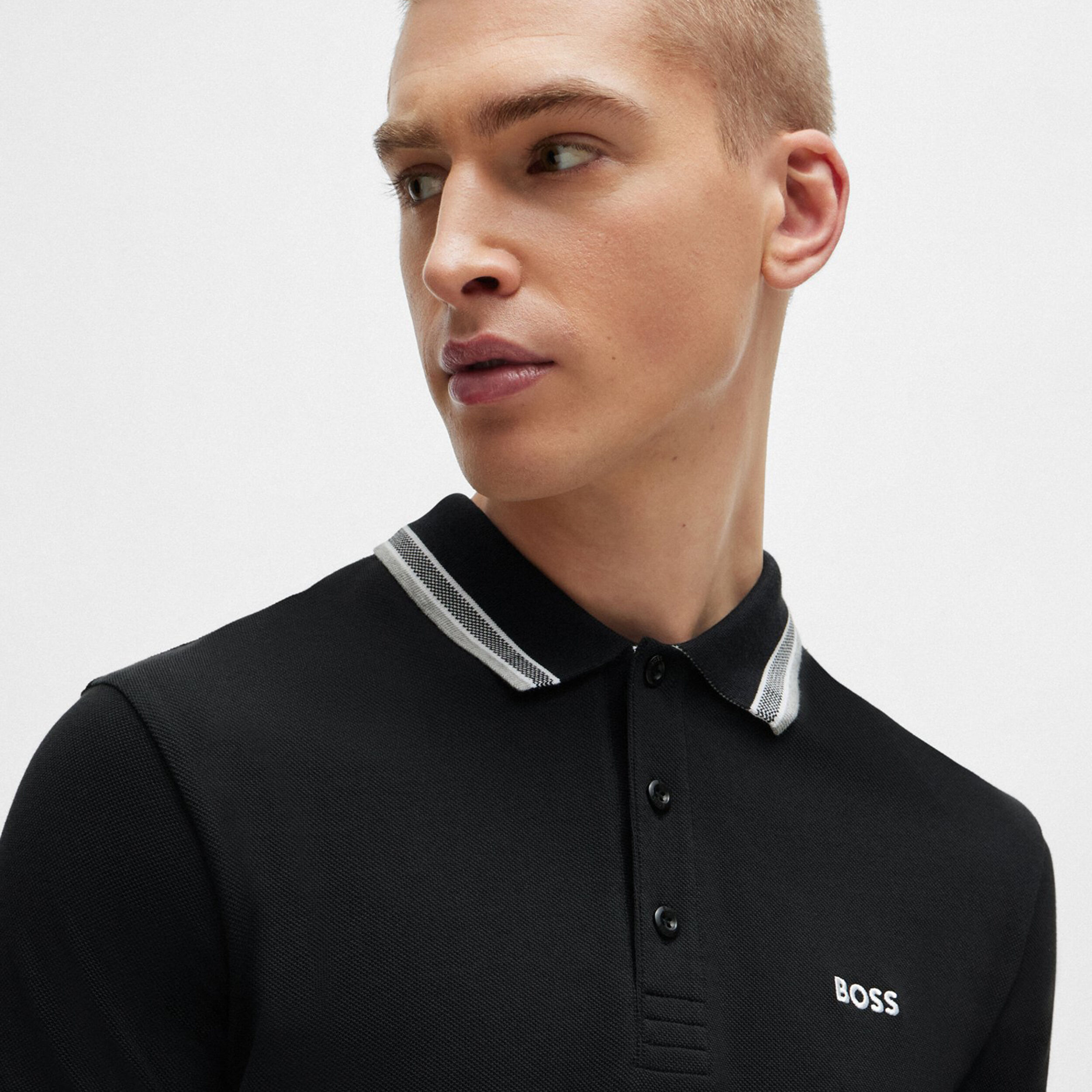 Buy BOSS Paddy Polo Heren Zwart online Tennis Point BE