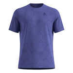 Odlo Kleding Odlo Zeroweight Engineered Chill-Tec Hardloopshirt Heren-Blauw