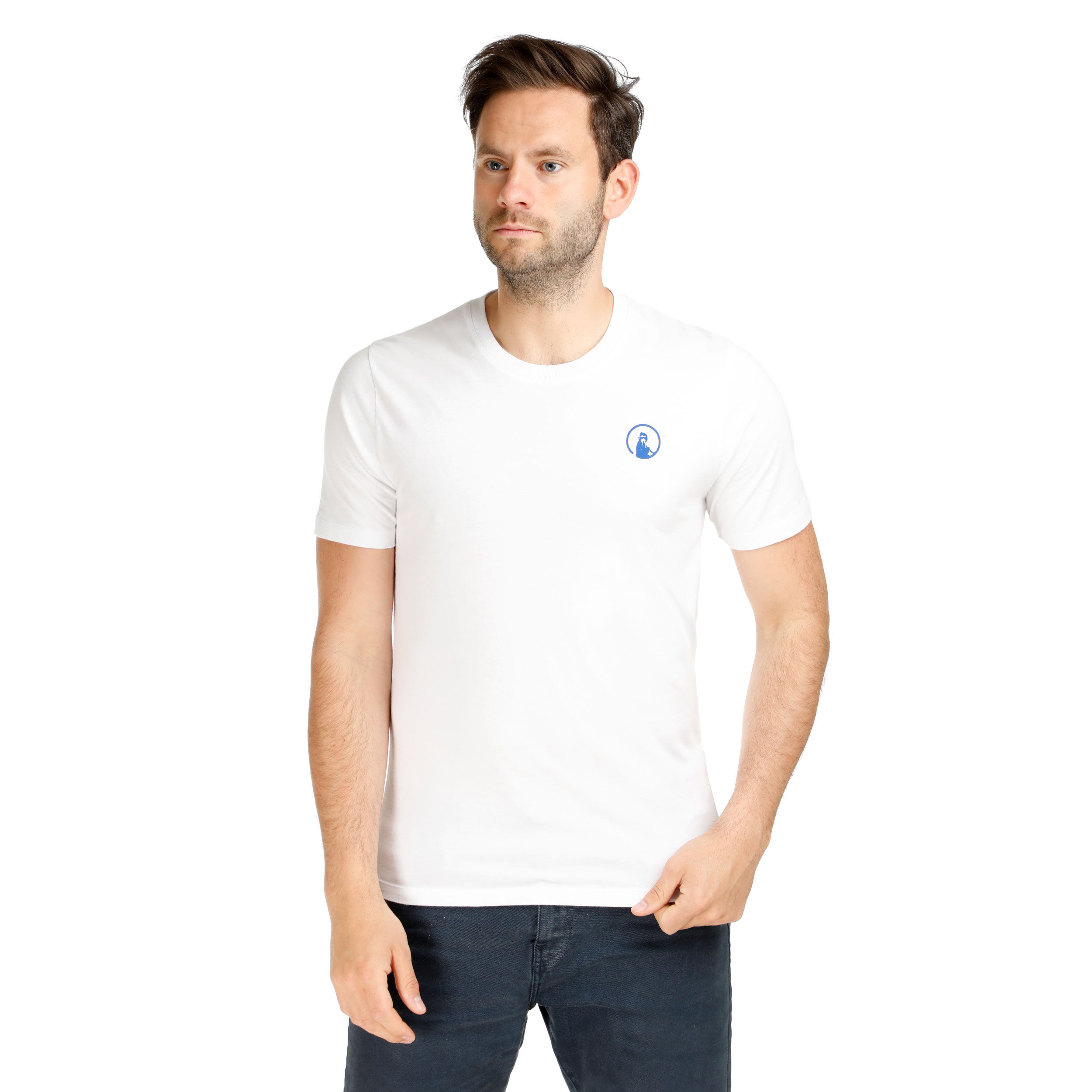 Buy Quiet Please Flashy Backprint T shirt Heren Wit online