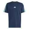 3Stripes Tee T-shirt Heren - donkerblauw, lichtblauw