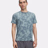 Launch Elite Print Hardloopshirt Heren-Petrolblauw,Blauw-grijs