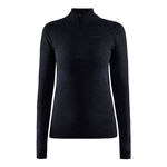 Craft Kleding Craft Core Dry Active Comfort Half-Zip Longsleeve Dames-Zwart