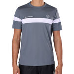 Sergio Tacchini Tenniskleding Sergio Tacchini Leone PL T-shirt Heren - grijs, wit