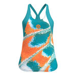 BIDI BADU Kleding BIDI BADU Melbourne 2025 Tanktop Dames-Petrolblauw,Oranje