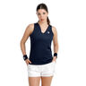Crew 2.0 V-Neck Tanktop Dames-donkerblauw