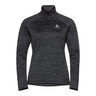 Easy Warm Mid Layer Half-Zip Longsleeve Dames-Zwart,Grijs