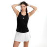 Crew Racerback Tanktop Dames-zwart