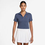 Nike Kleding Nike Court Heritage Crop Polo Dames-Blaugrau