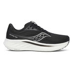 Saucony Hardloopschoenen Saucony Ride 18 Wide Neutrale Schoen Heren-Zwart,Wit