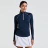 Solid Sun Protection Longsleeve Dames - Donkerblauw